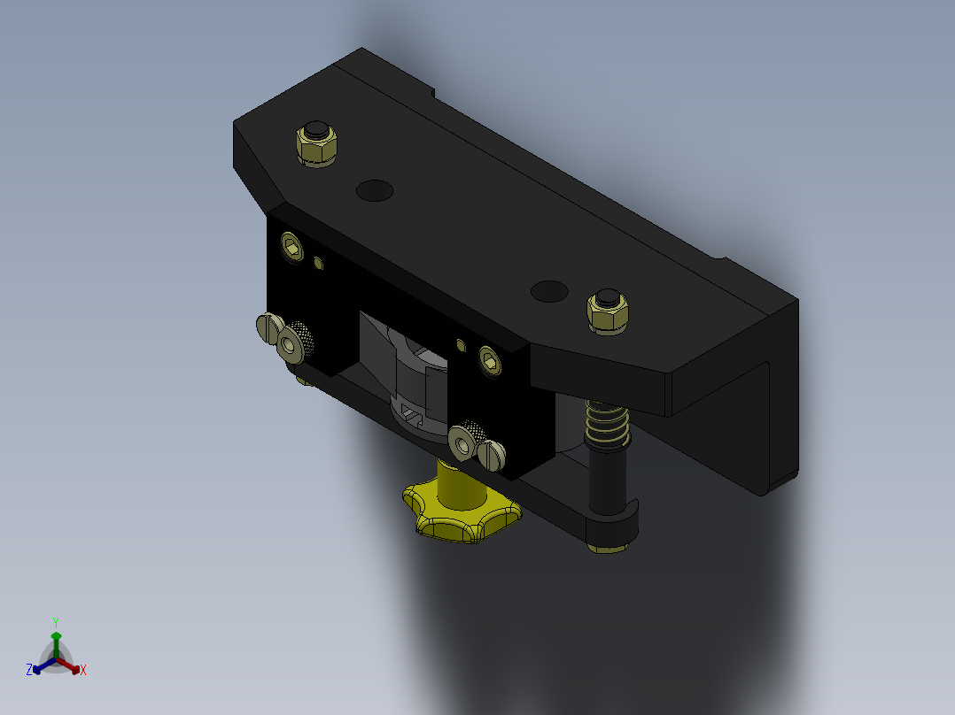 831007拨叉加工工艺及钻攻M8螺纹孔夹具设计【铣断前】【含三维UG和SolidWorks】正等轴测图