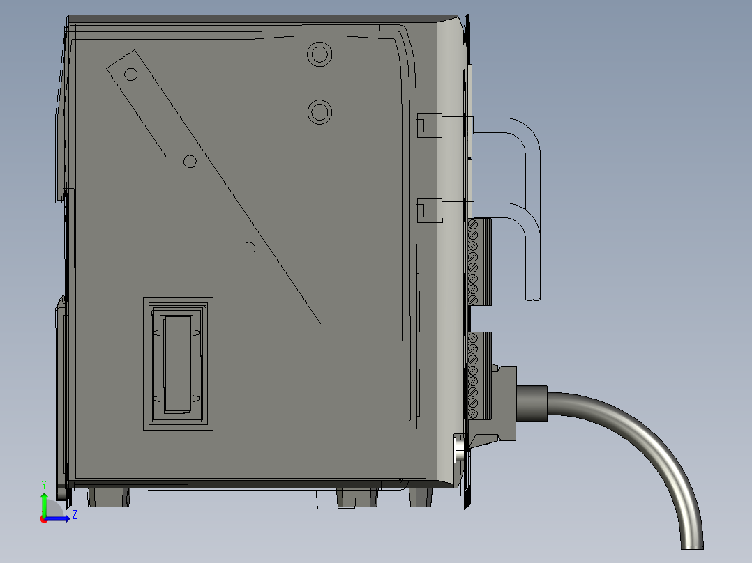 基恩士CV-5001_5501_5701_kc图纸模型左视图