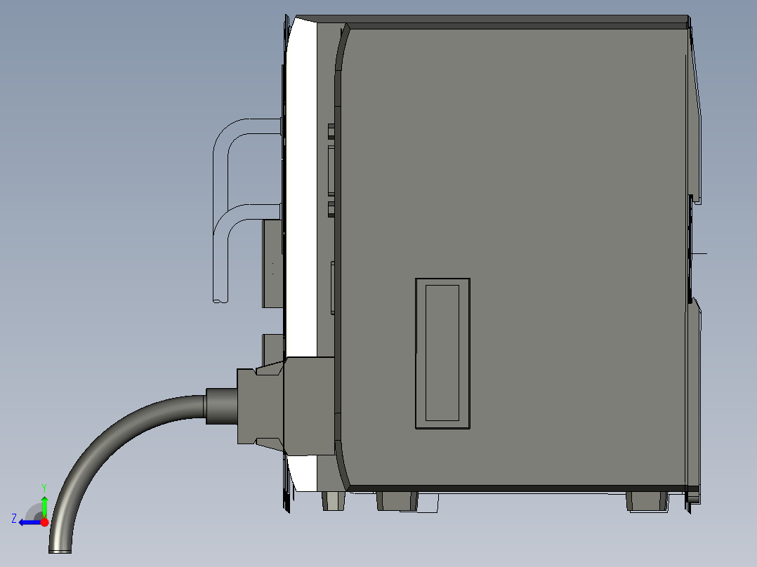 基恩士CV-5001_5501_5701_kc图纸模型右视图