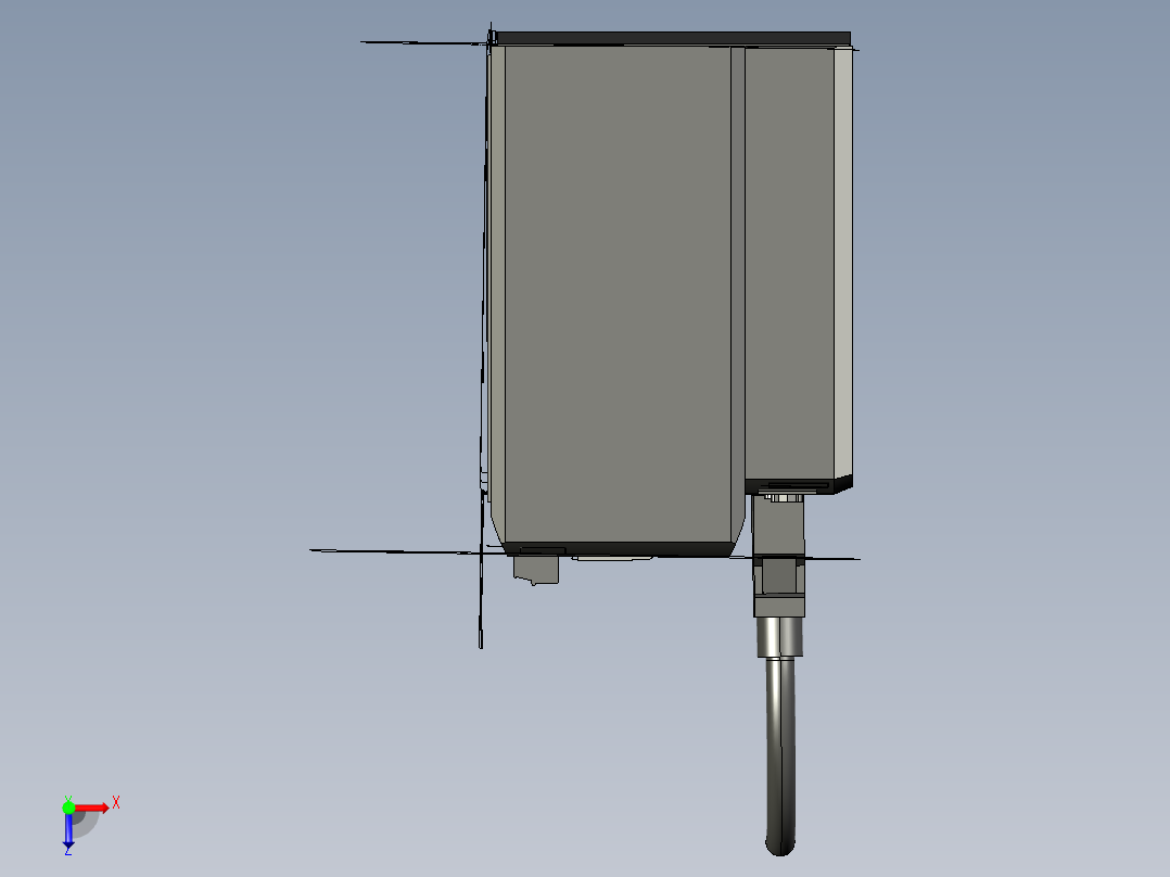 基恩士CV-5001_5501_5701_kc图纸模型俯视图