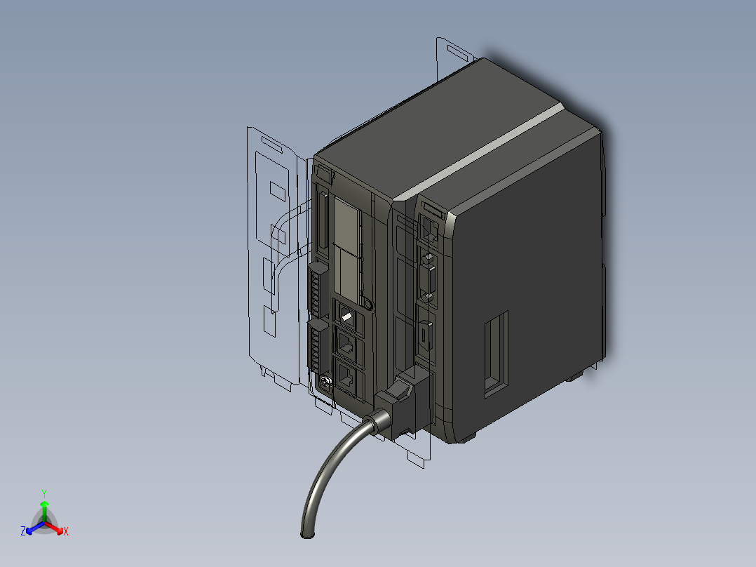 基恩士CV-5001_5501_5701_kc图纸模型正等轴测图