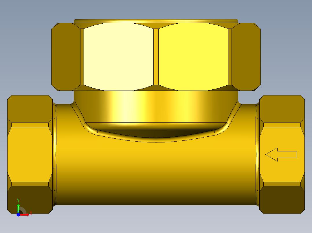 恒温疏水阀G 1_2英寸黄铜前视图