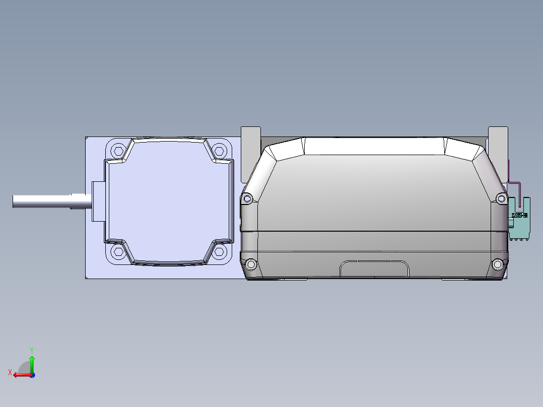 MTH丝杆半封闭模组MTH17-BL-750W后视图