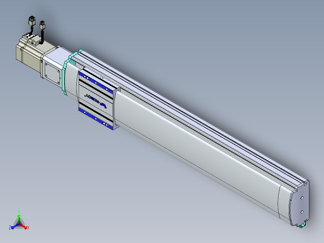 VF丝杆传动-一般环境VF14-Lxx-C-S650-BC-ZP75-C3正等轴测图