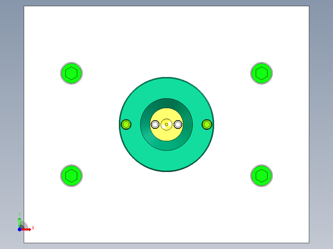 动片瓷件的模具设计含三维二维说明书前视图
