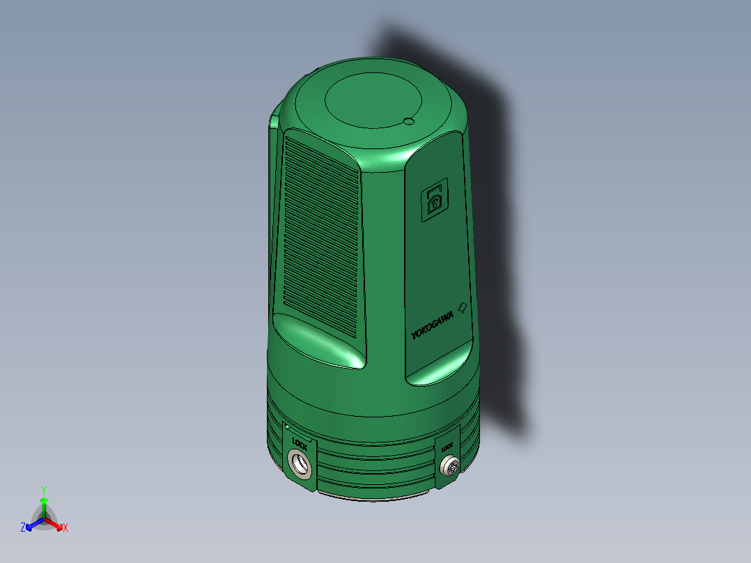 无线温度传感器XS530正等轴测图