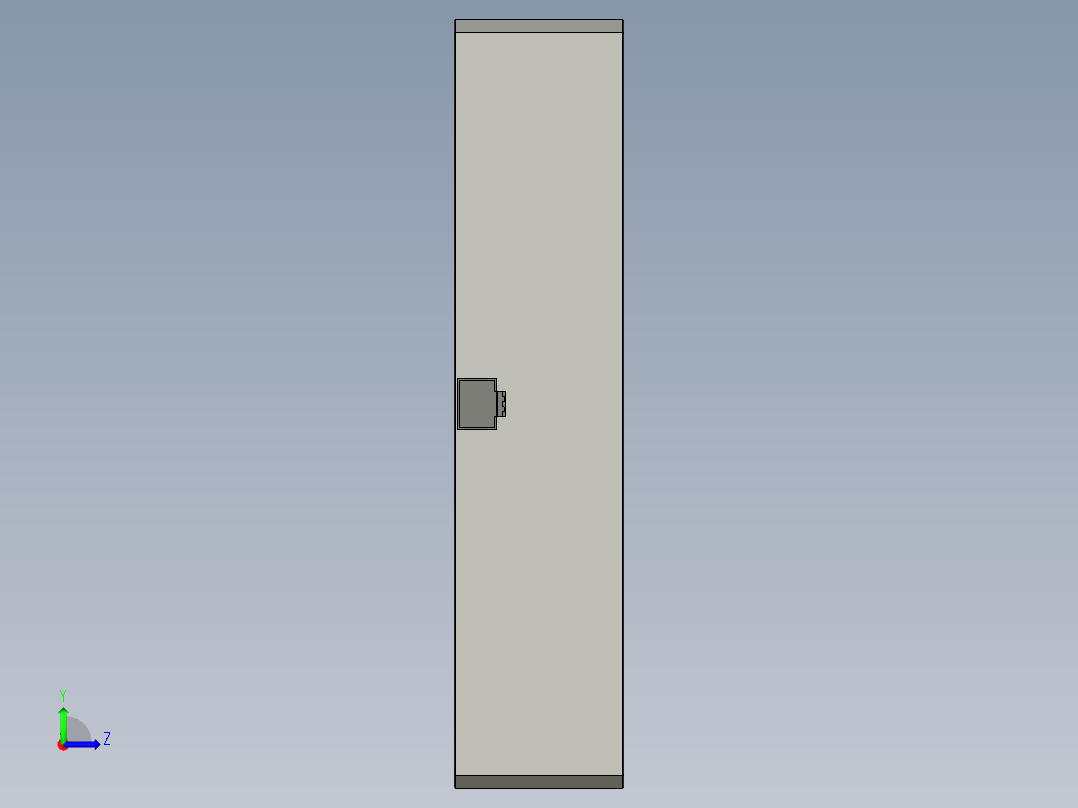 基恩士CA-DQW12M_kc图纸模型左视图
