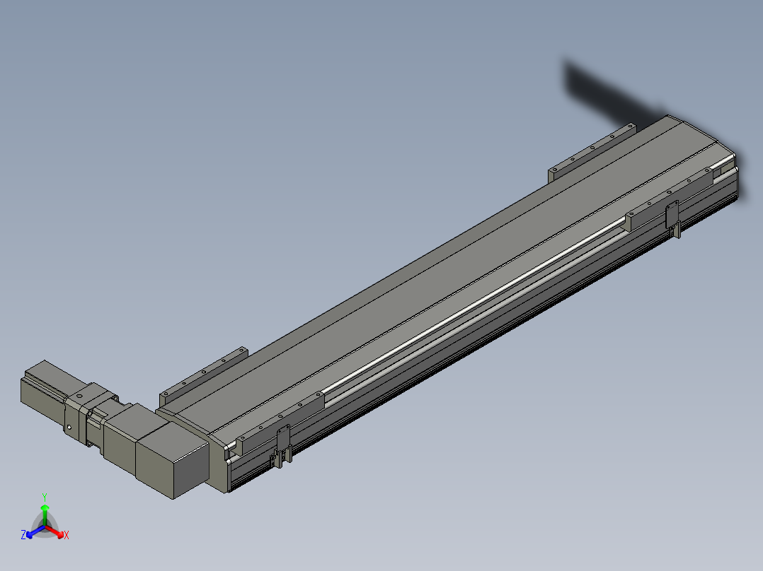 直线模组LHB21-L40-S1050-R(B)设计图纸