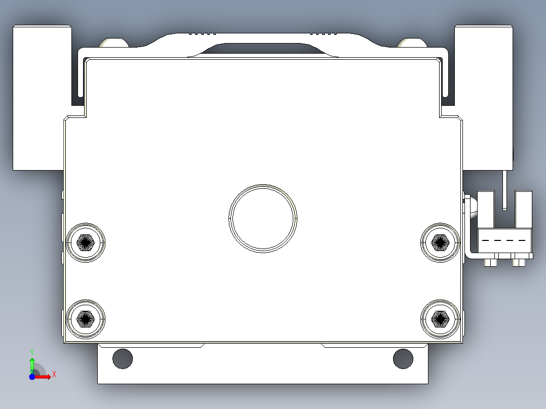 TPA-KNR-100E-2020C-L300A1-M-BJ86-N3线性模块铝制底座前视图