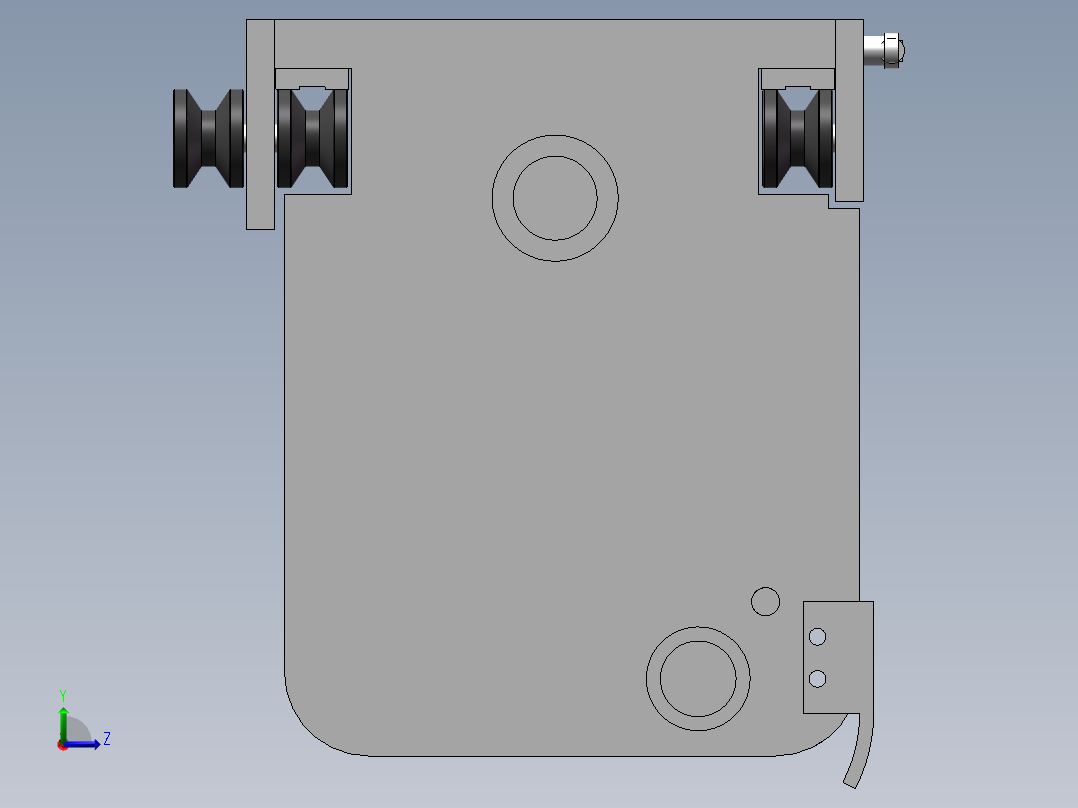 摊铺机sw22可编辑左视图