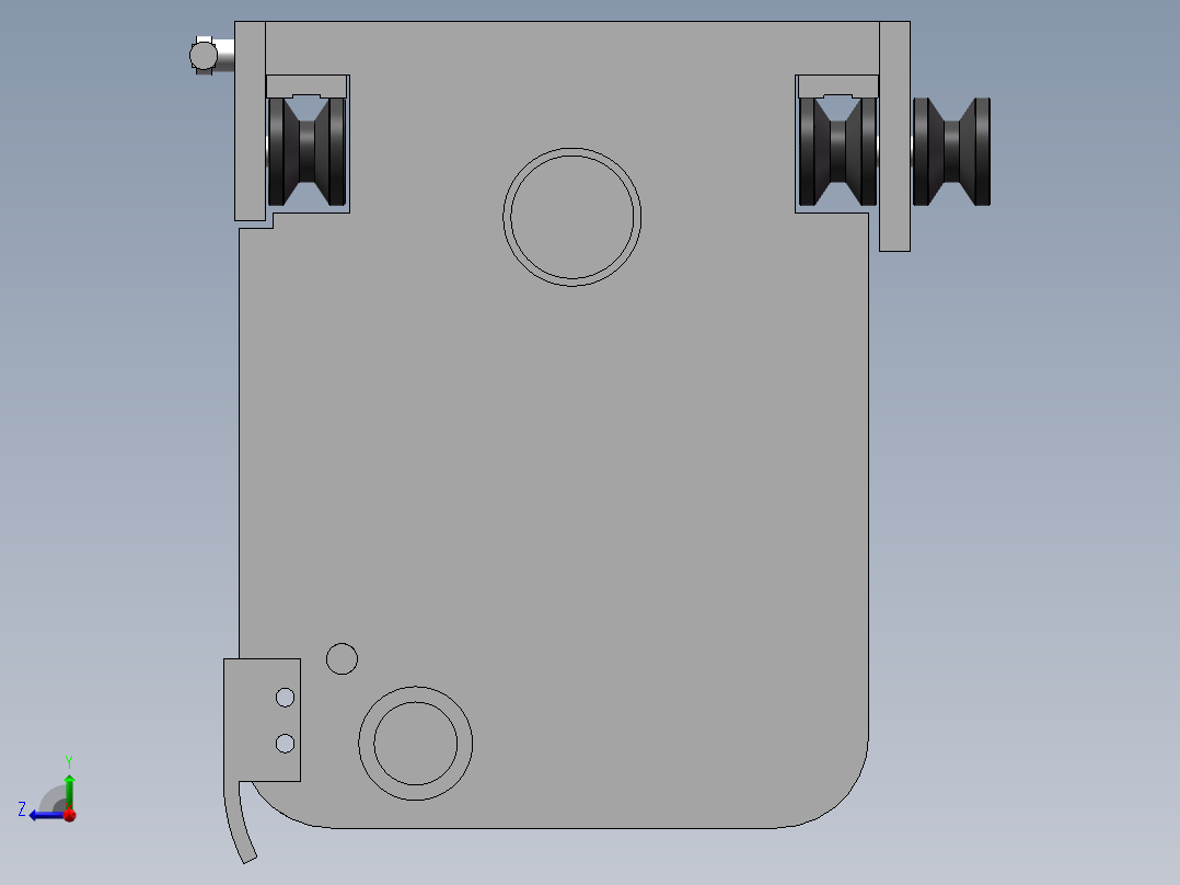 摊铺机sw22可编辑右视图