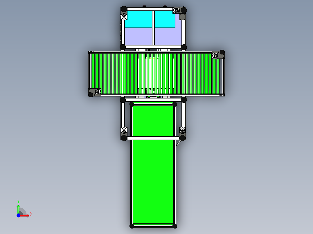 装箱上下料机械手前视图