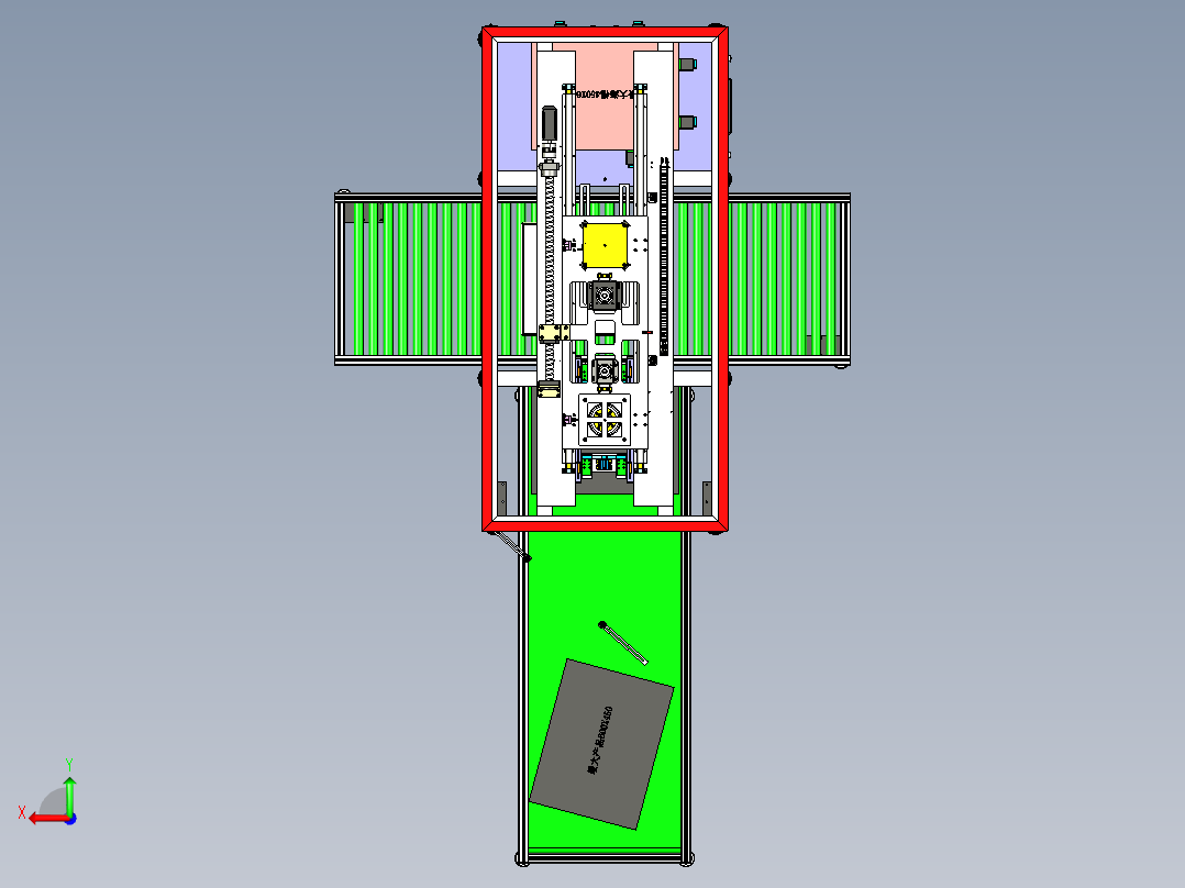 装箱上下料机械手后视图