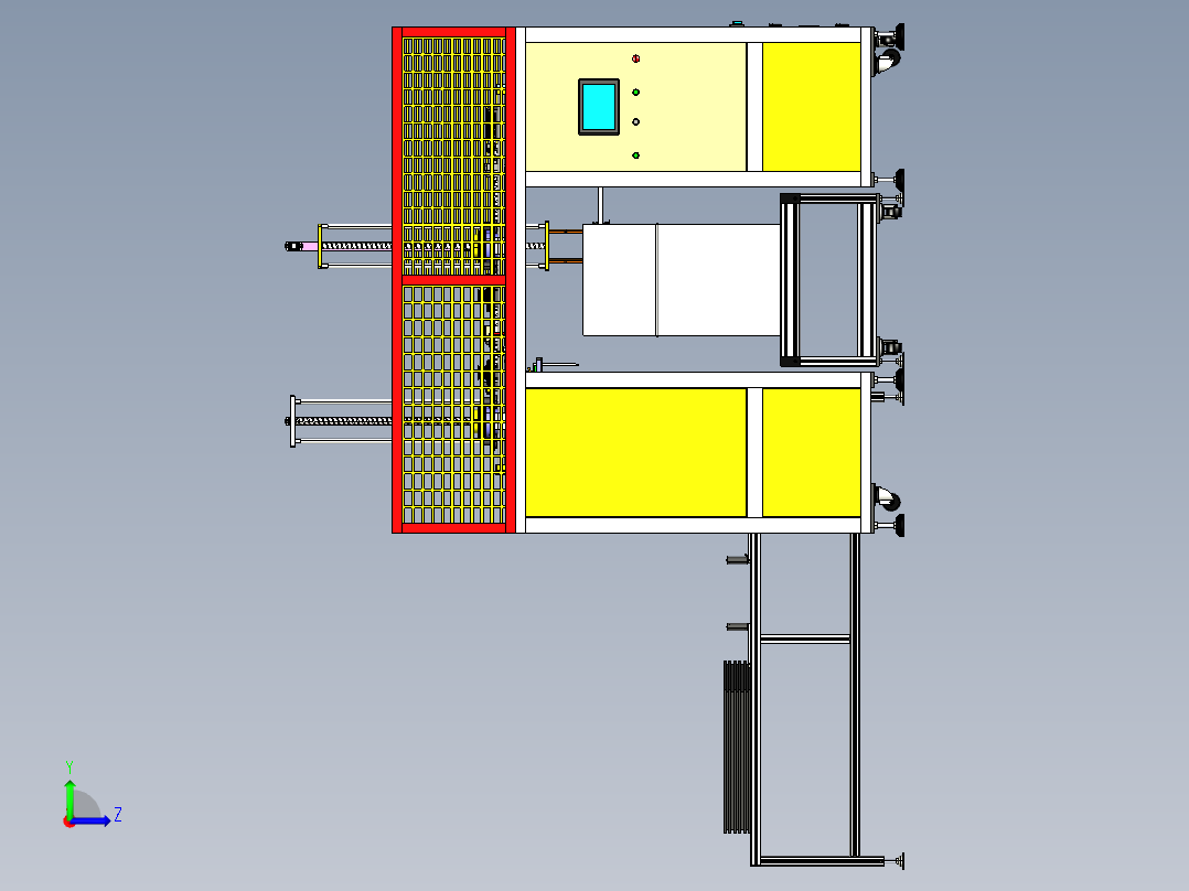 装箱上下料机械手左视图