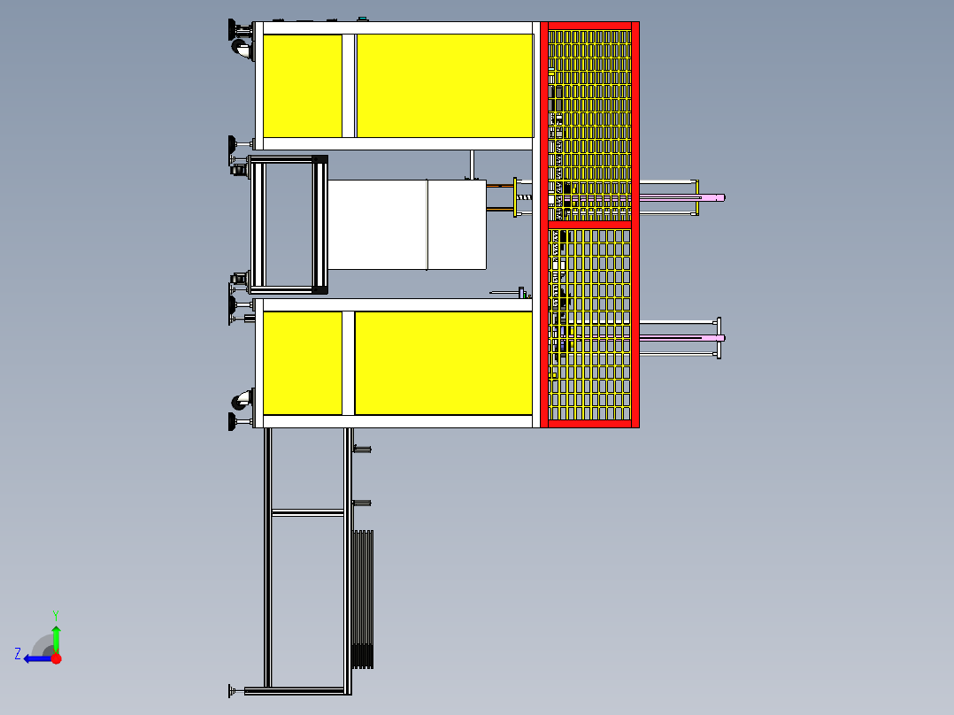 装箱上下料机械手右视图