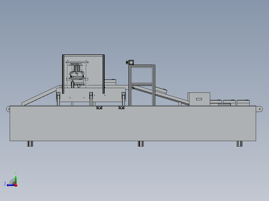 自动压封铅机右视图