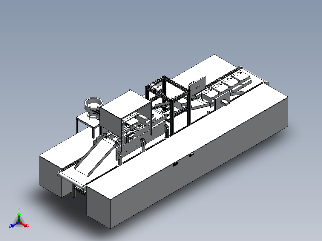 自动压封铅机正等轴测图
