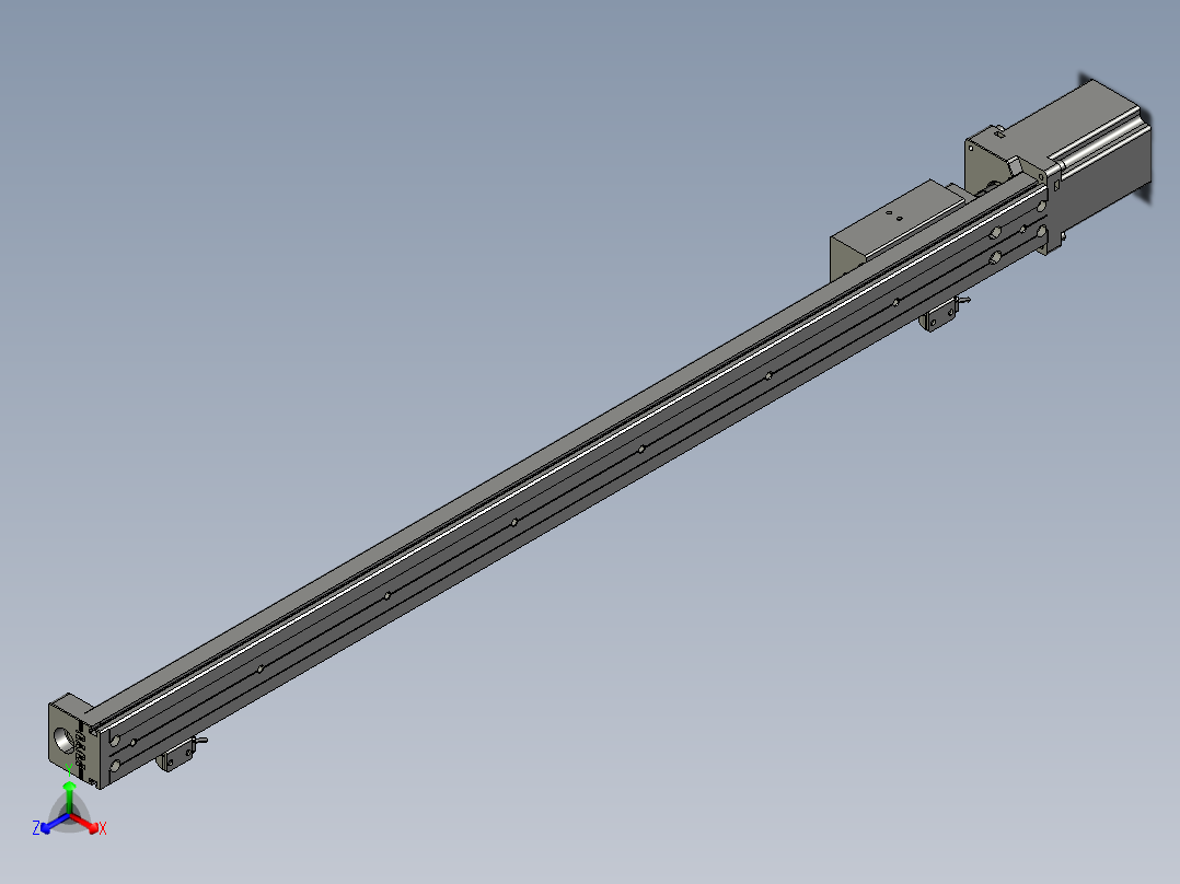 模组FSK40J-C7L10-E600-BC-B57正等轴测图