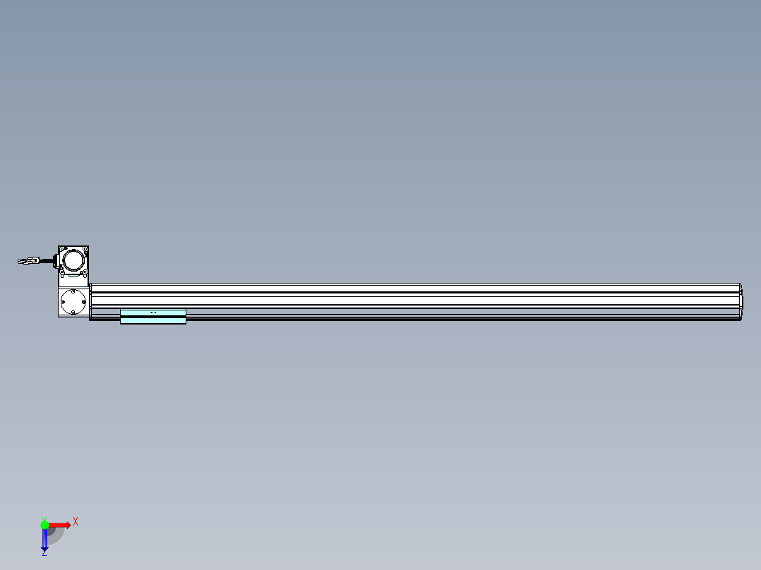 威洛博VBF同步带传动一般环境VBF14-L45-S1100-BLD-ZP40-C3俯视图