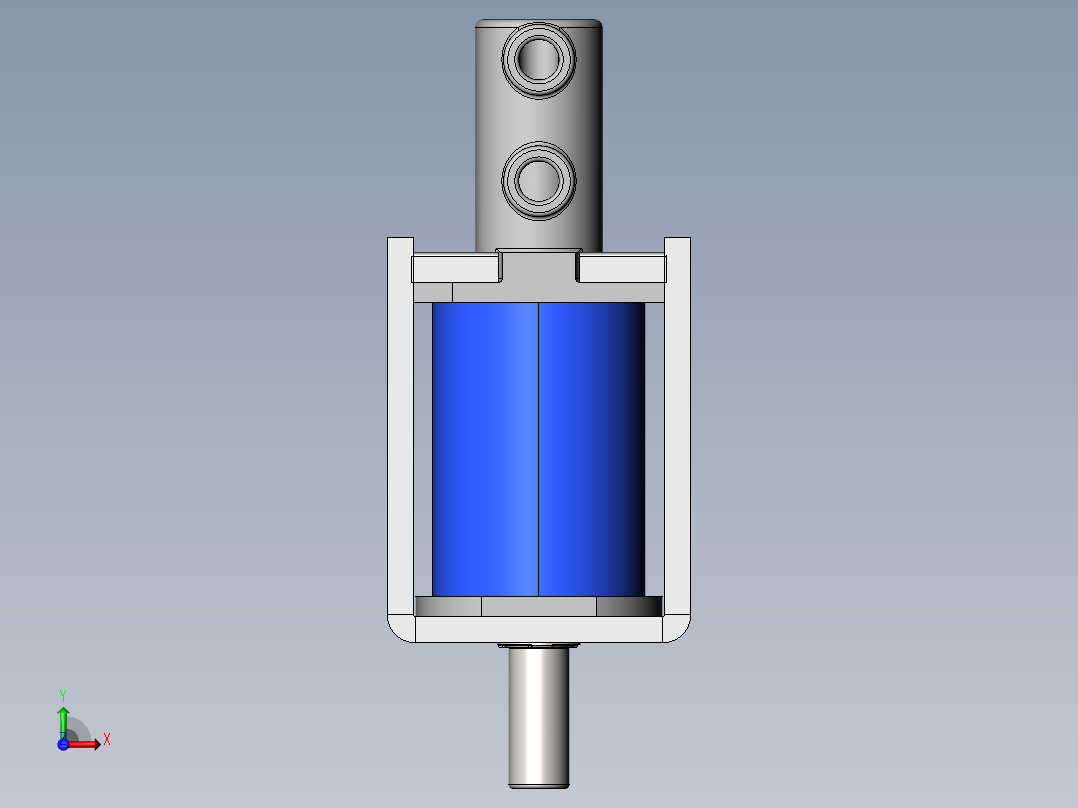 双向空气阀3-12V前视图