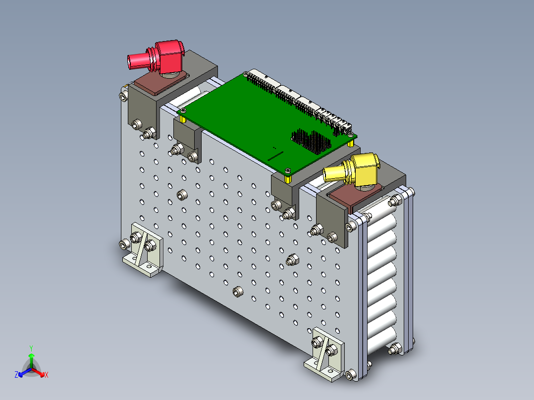 电池段 FSAE正等轴测图