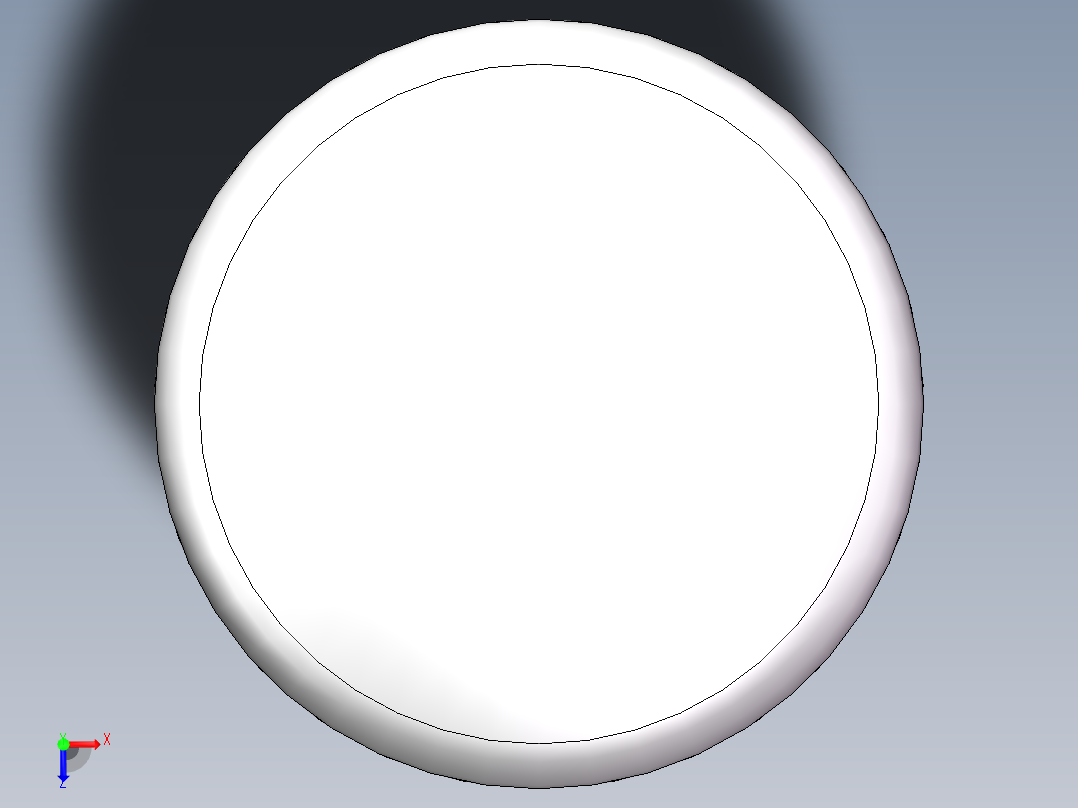 THA碟形封头DN1300俯视图