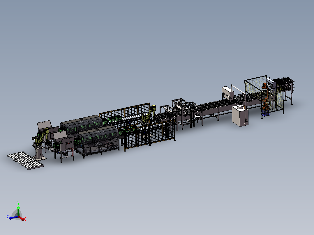 面包片自动烘烤装箱生产线sw20