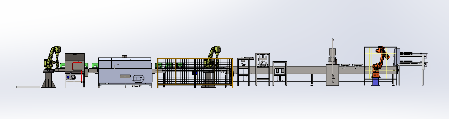 面包片自动烘烤装箱生产线sw20