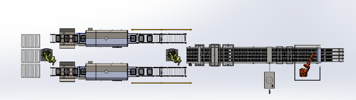 面包片自动烘烤装箱生产线sw20