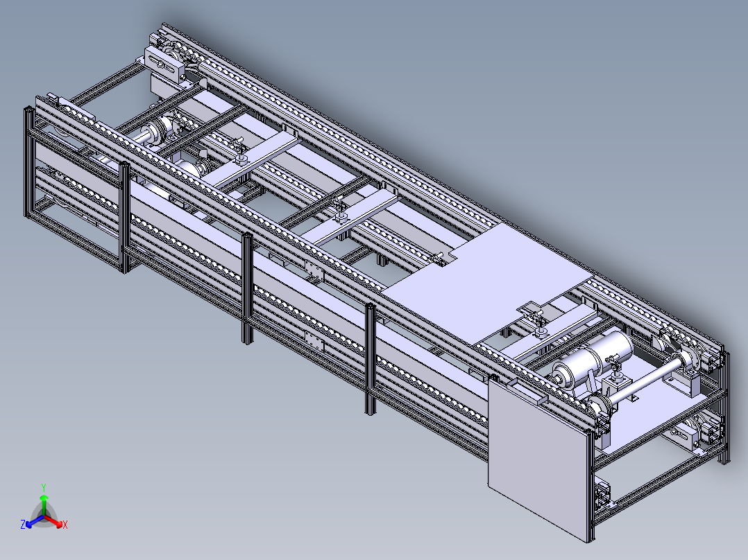 KJ线体（倍速链输送机）模型3D图纸 CATIA设计 附STEP正等轴测图