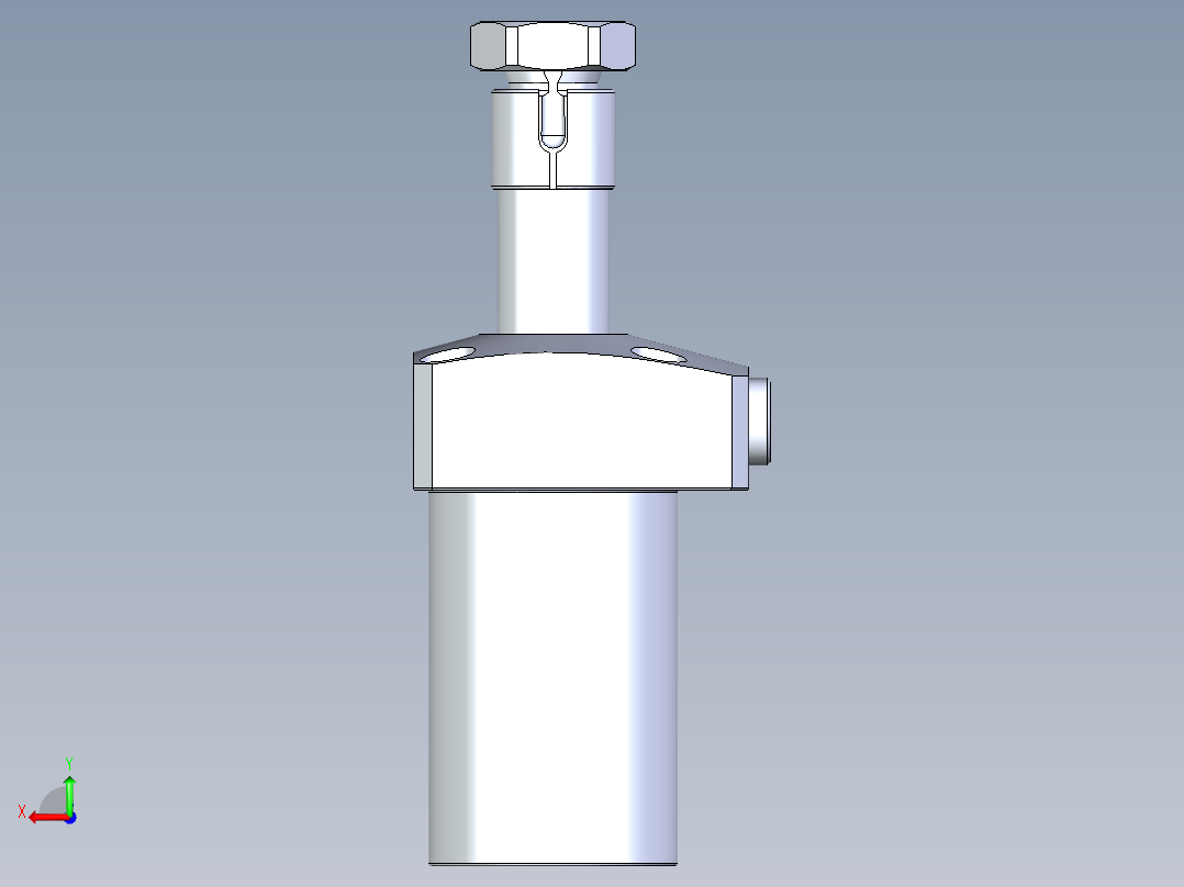 KOSMEKLHA0400-CL-Q15多系列多零件图纸模型后视图