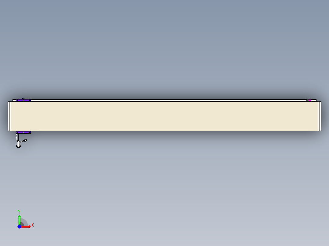 威洛博VL系列直线电机模组-VL22H1-S2100前视图
