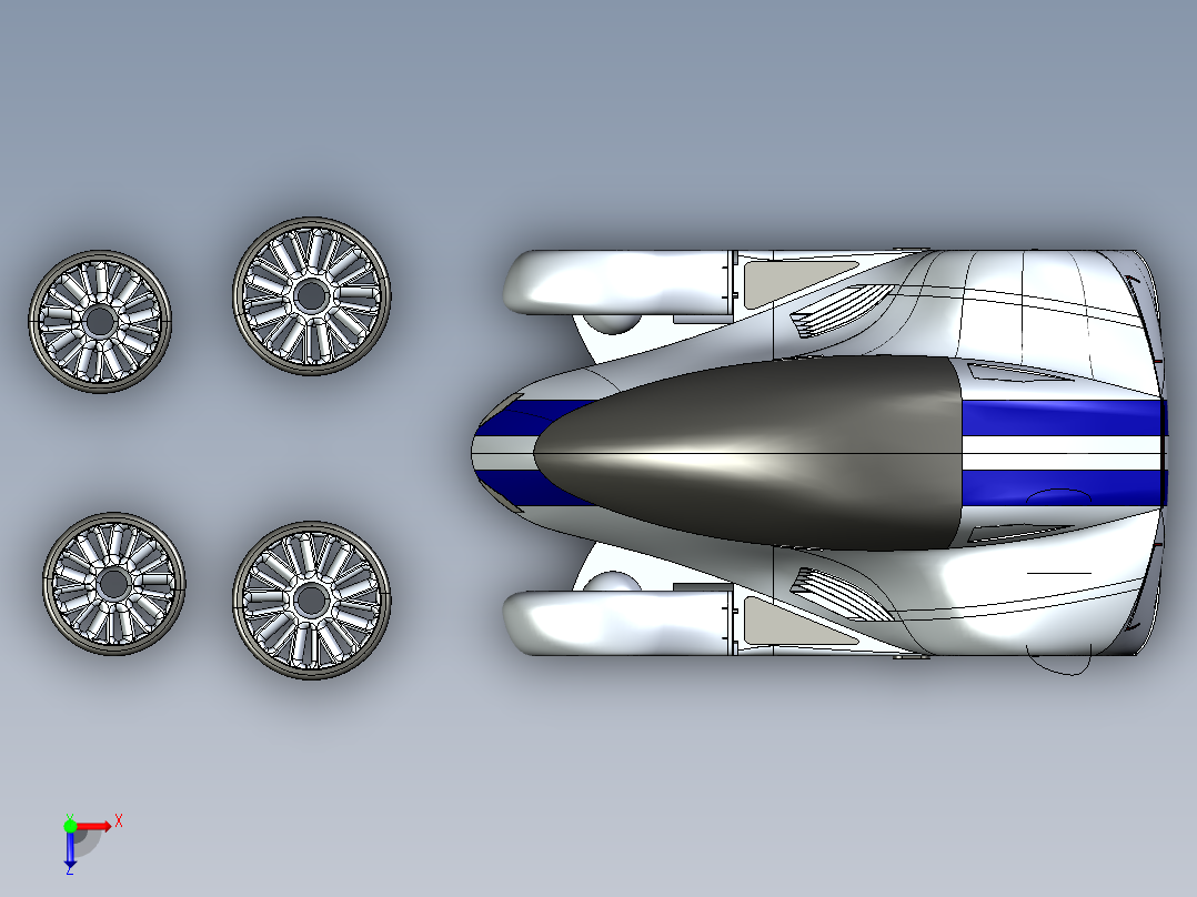 汽车车身 (42)俯视图