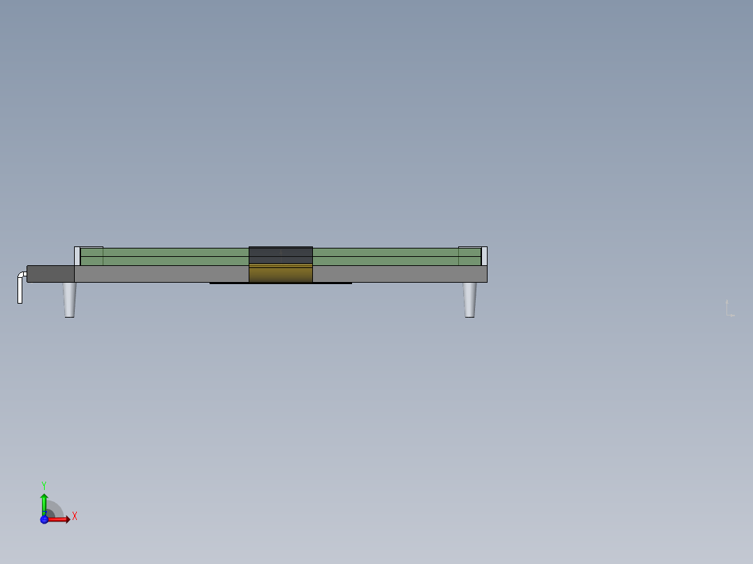 LCD LX-12864b5点阵显示屏模型前视图
