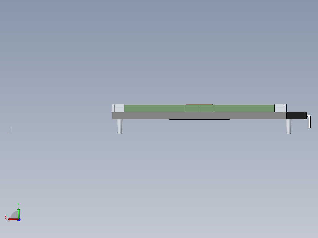 LCD LX-12864b5点阵显示屏模型后视图