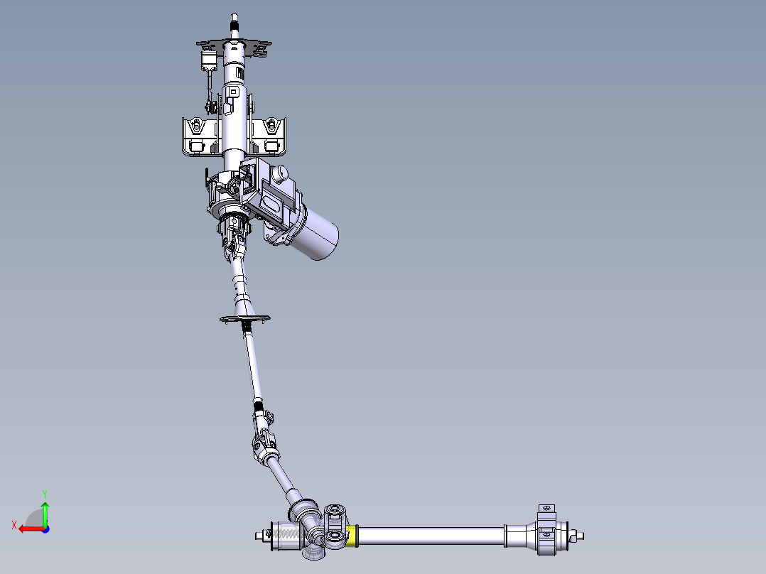 B级轿车齿轮齿条式转向器设计【含三维catia+10张CAD图+文档】后视图