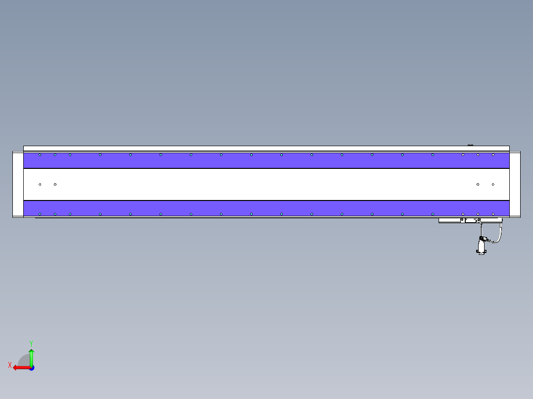 威洛博VL系列直线电机模组-VL22H3-S1350后视图