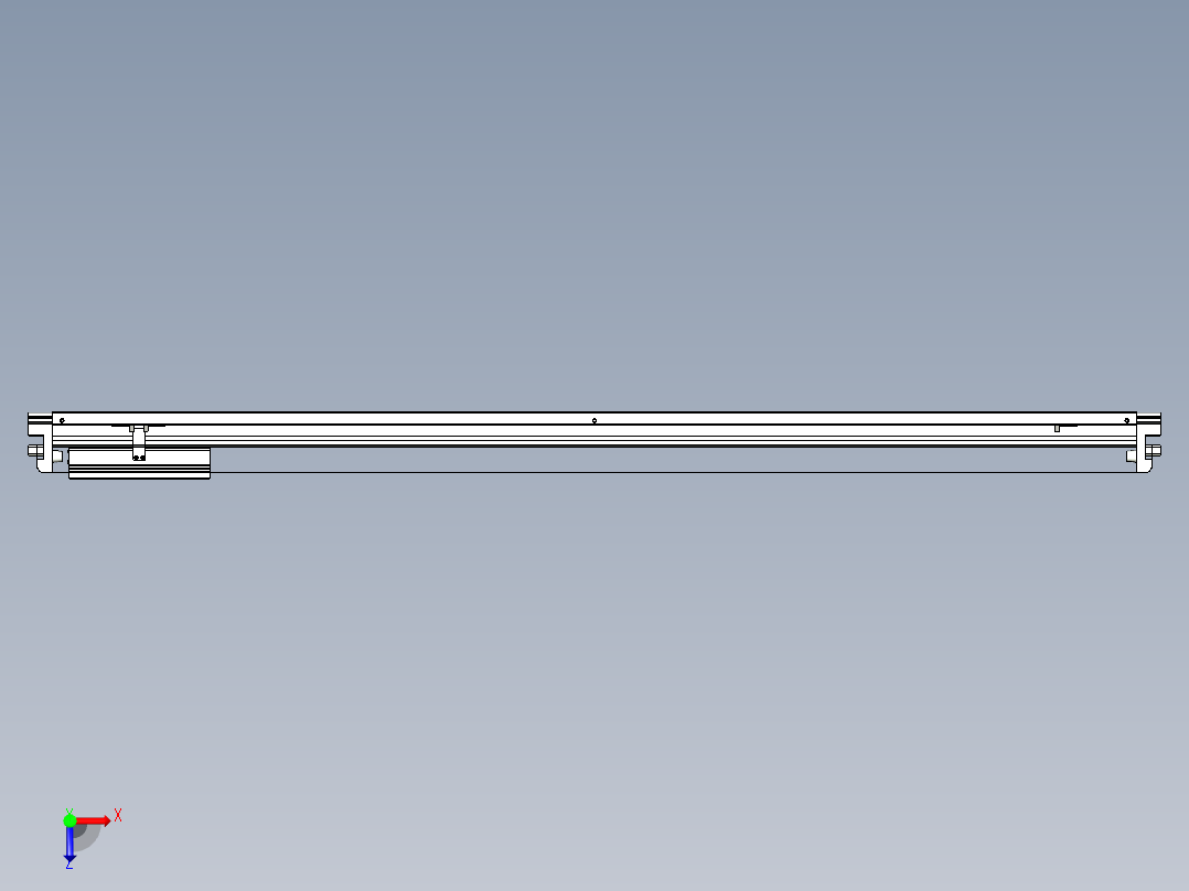 威洛博VL系列直线电机模组-VL22H3-S1350俯视图