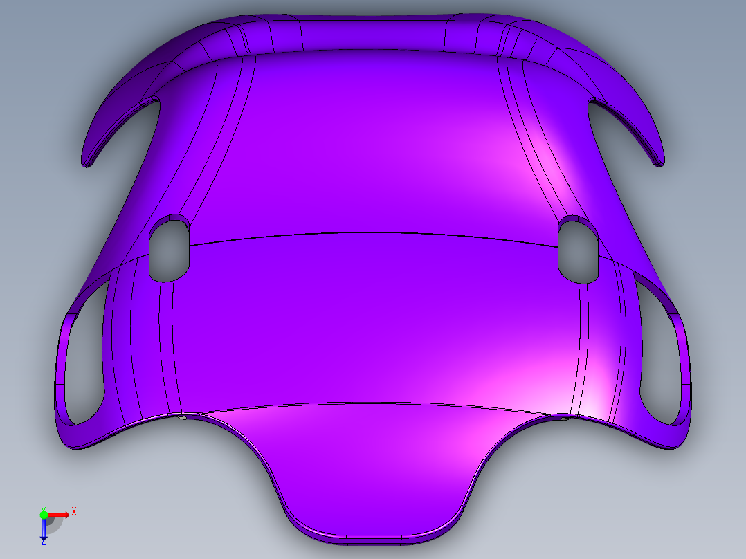 汽车座椅 (1)俯视图