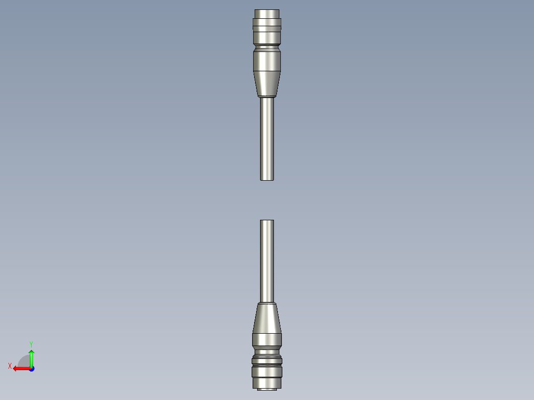 基恩士LS7_cable_kc图纸模型后视图