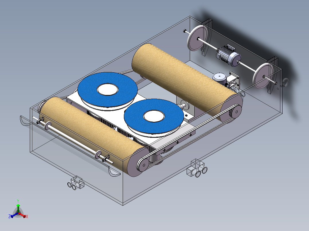 玻璃清洗机器人sw18正等轴测图