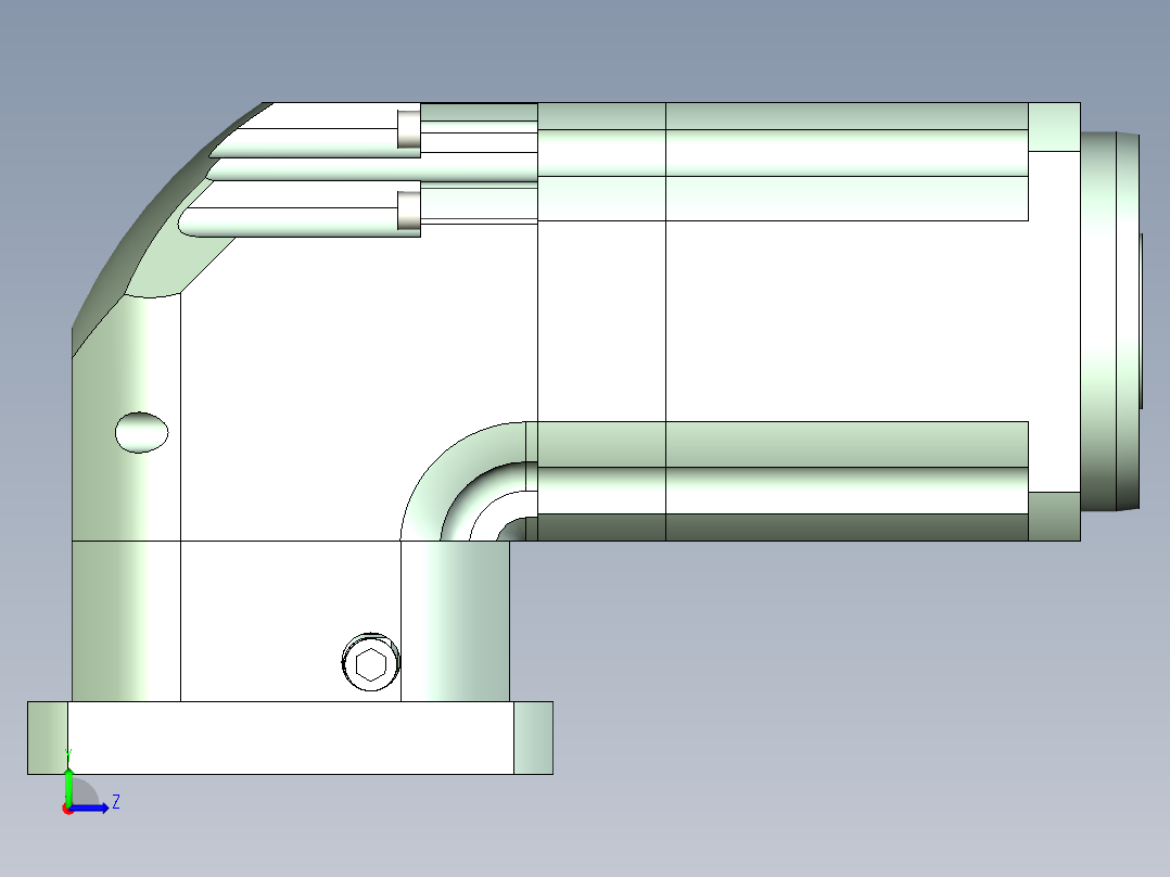 直齿孔ZPLX142-L3 35-114.3-200-M12.stp左视图