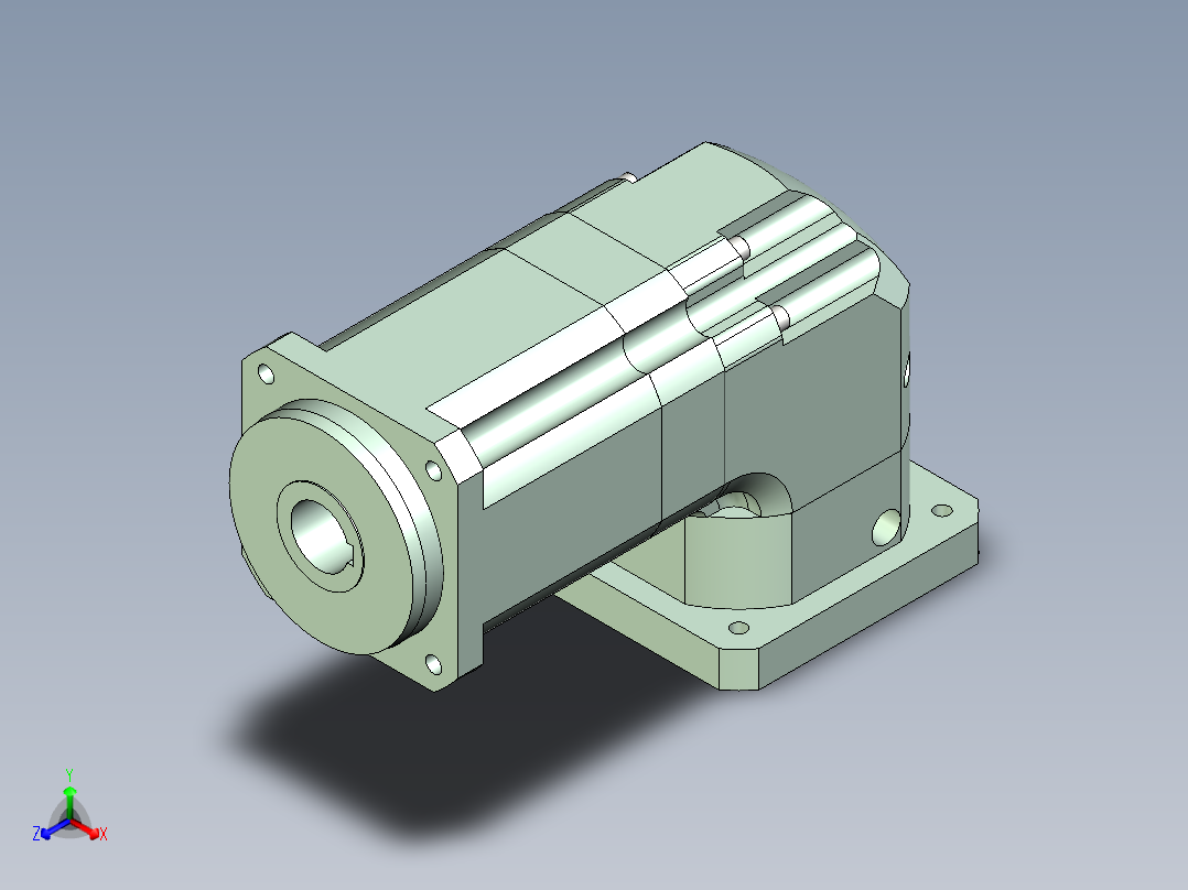 直齿孔ZPLX142-L3 35-114.3-200-M12.stp正等轴测图
