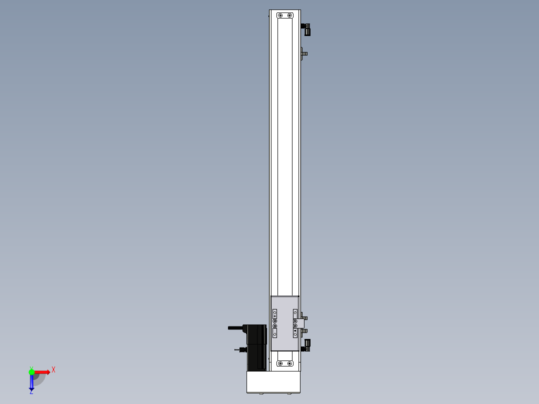 Toyo东佑达直线模组-ECH6-550-BR.igs俯视图