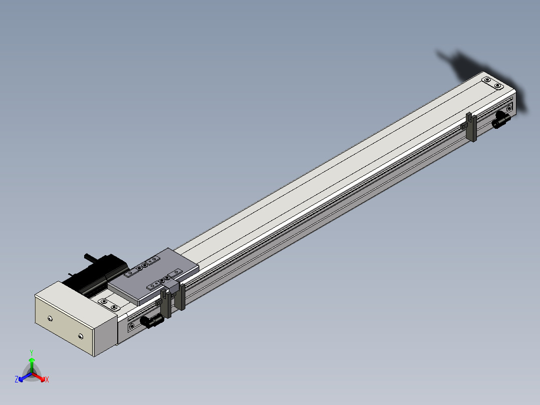 Toyo东佑达直线模组-ECH6-550-BR.igs正等轴测图