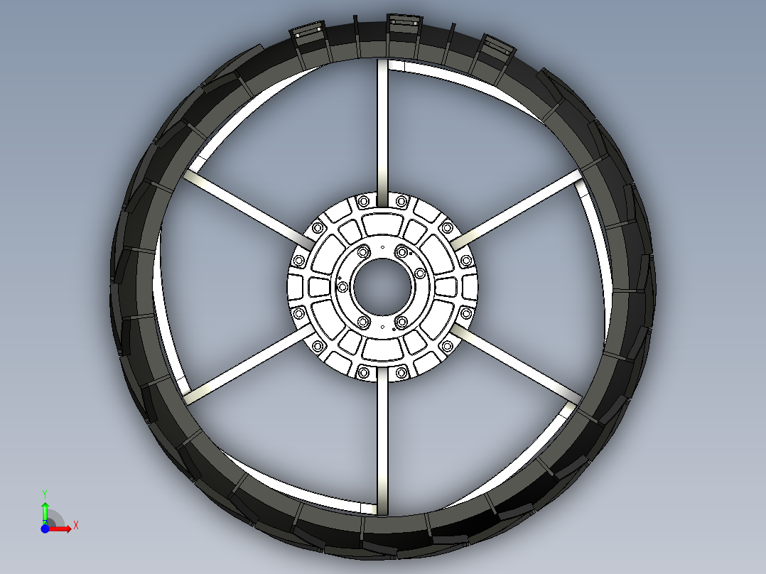 NASA好奇号火星车轮前视图