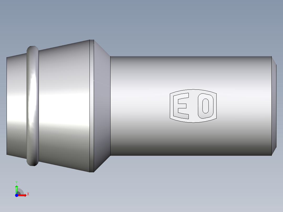 卡套式工业通用硬管接头EO_Schweisskegel_SKA12X2前视图