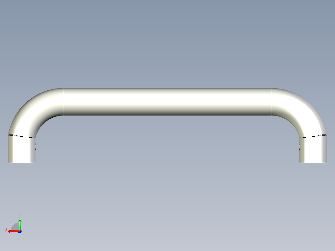 取手(不銹鋼)ER(B)-3D多系列多零件图纸模型后视图