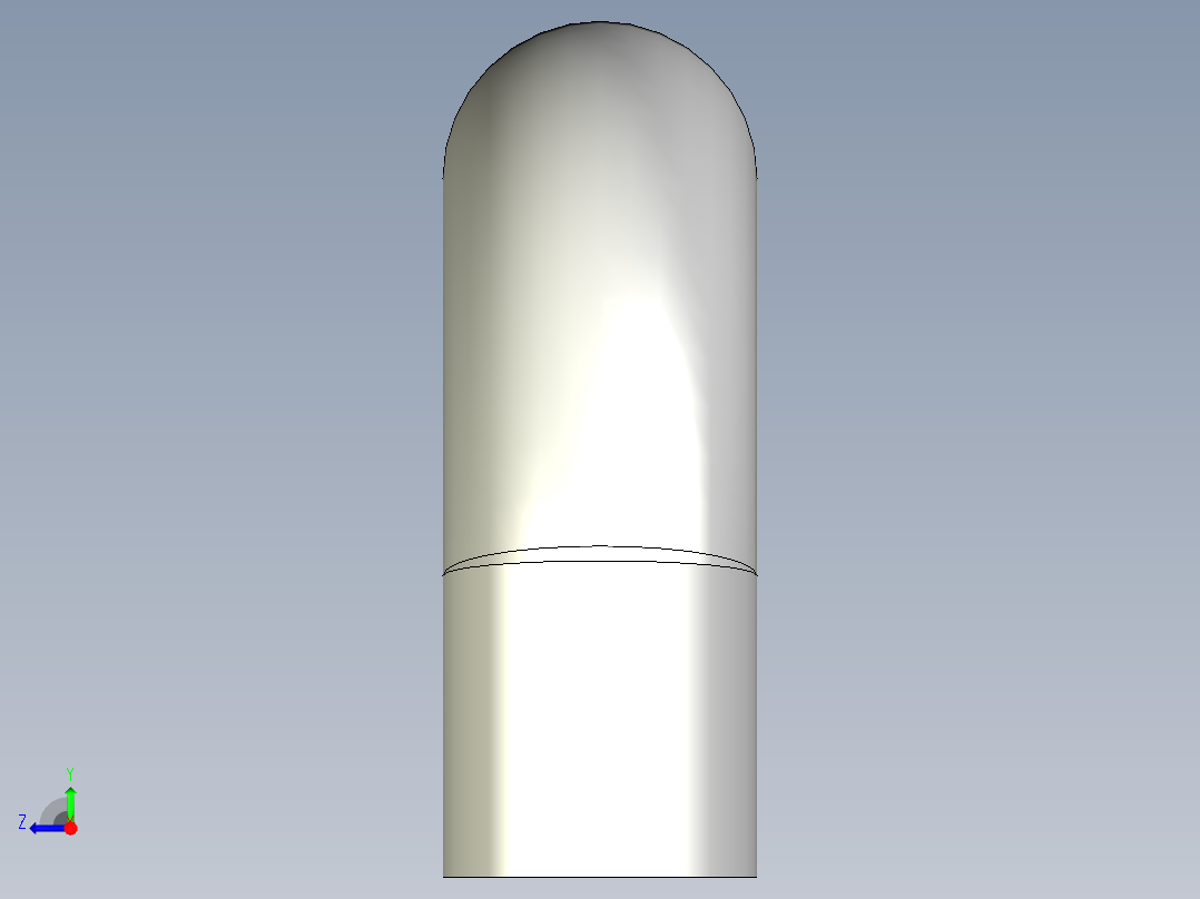 取手(不銹鋼)ER(B)-3D多系列多零件图纸模型右视图