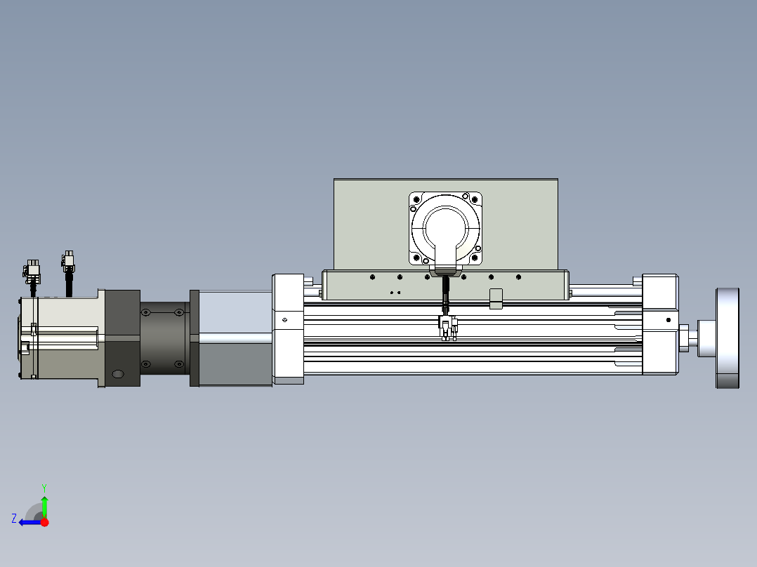 威洛博直线电机模组EB8ZR-L200-S60-LZP75B5K-ZP755K-MS3右视图